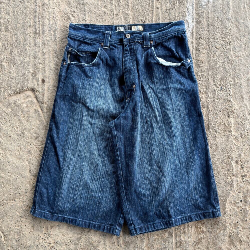 Vintage Southpole Jean Shorts Jorts Y2k 00s Skate Jessie Pinkman Grunge 34 Dark View 2